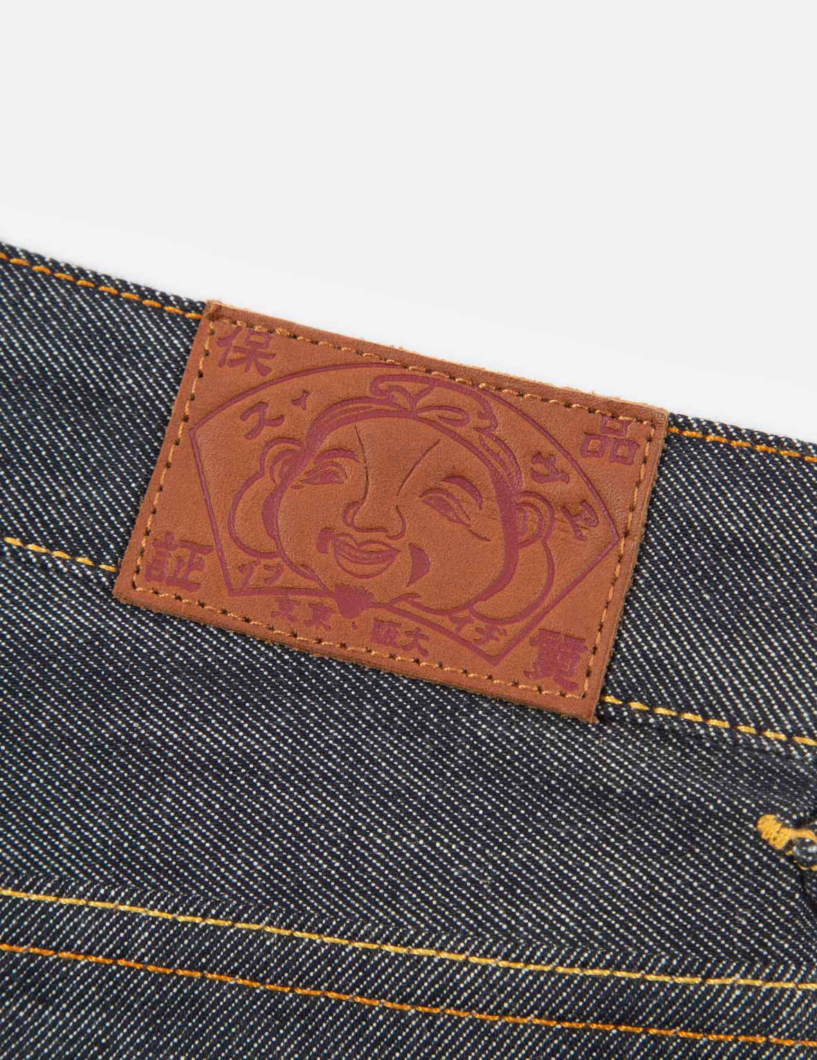 Japanese-painting Daicock Print Relax Fit Jeans