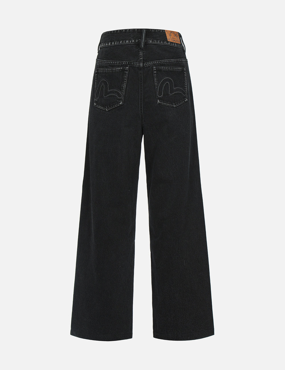Denim and Terry Reconstructed Wide-Leg Jeans – EVISU