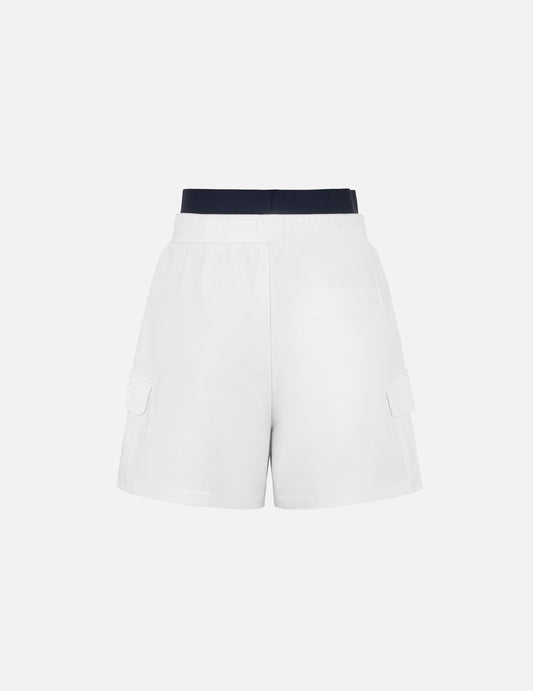 Seagull Embroidery Loose Fit Sweatshorts