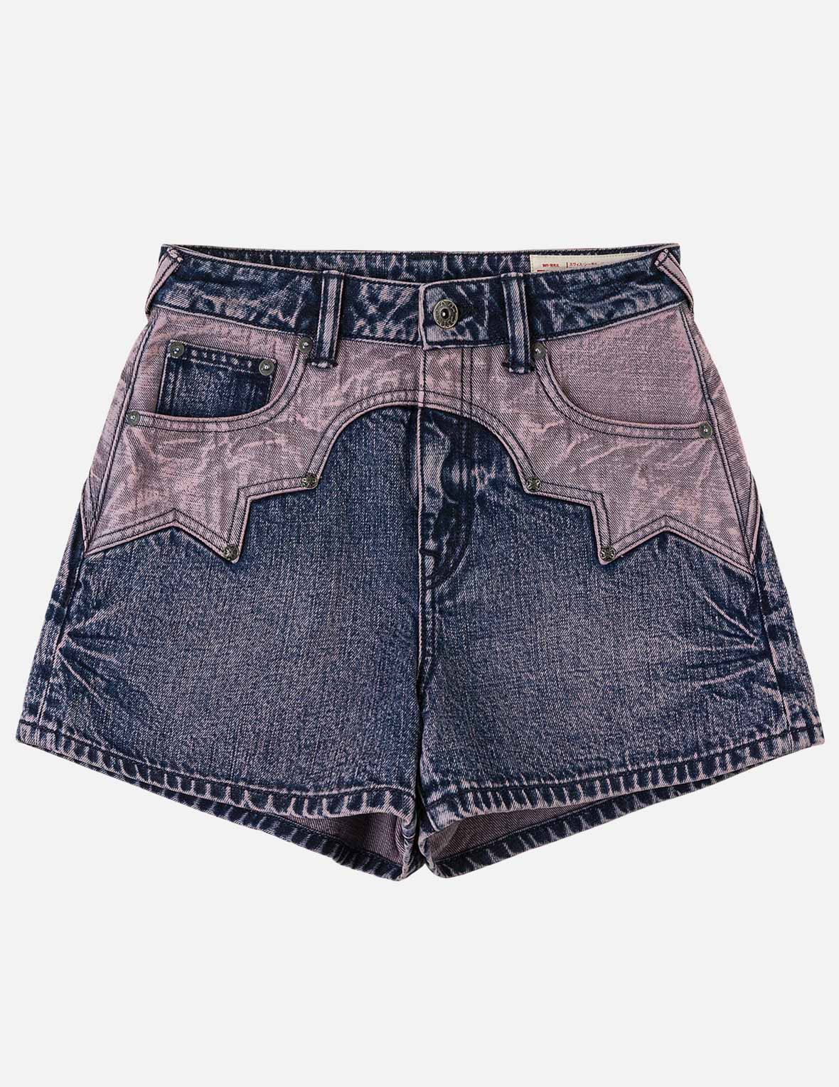 Reverse-Panel Denim Shorts – EVISU