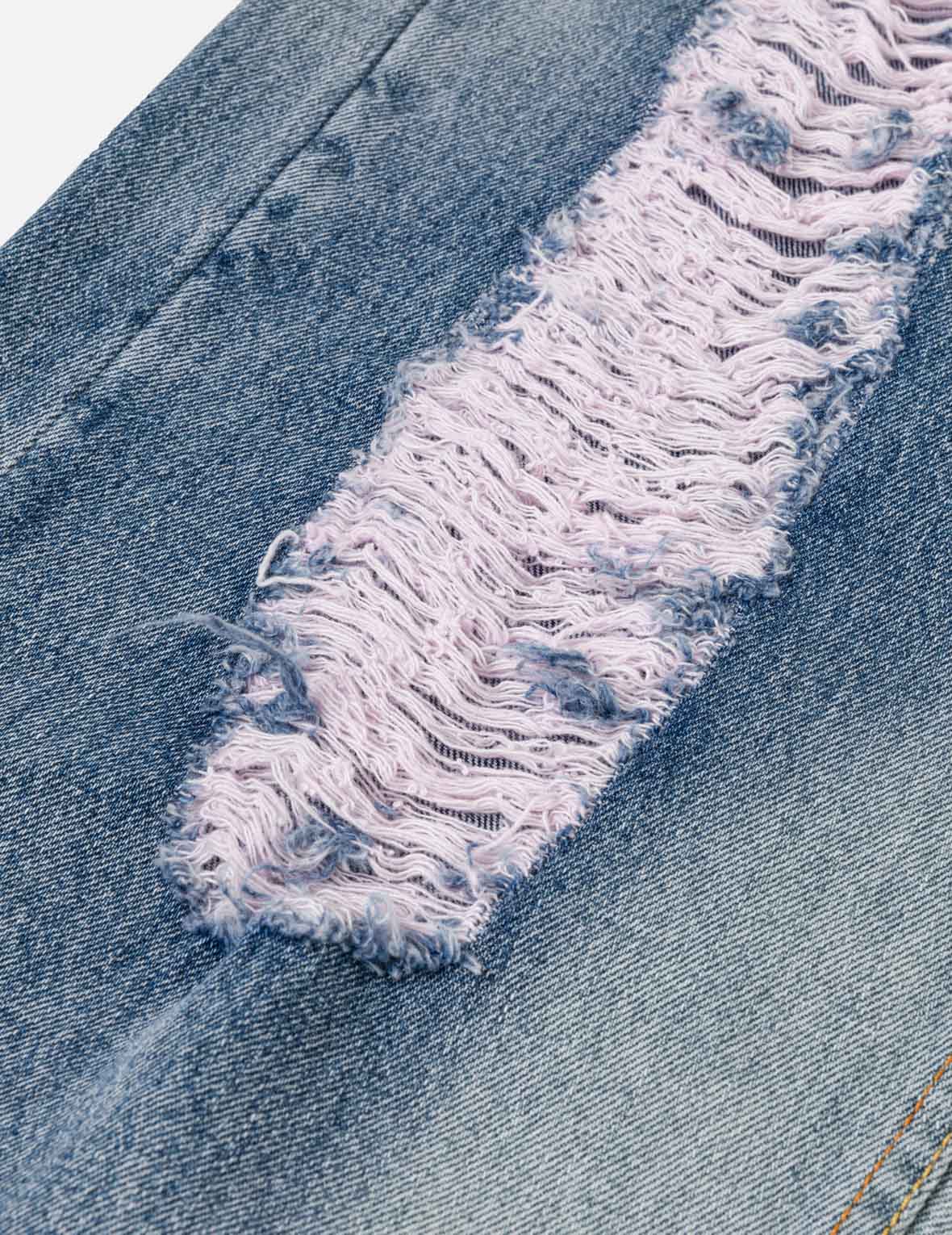 Distressed Daicock Balloon Jeans