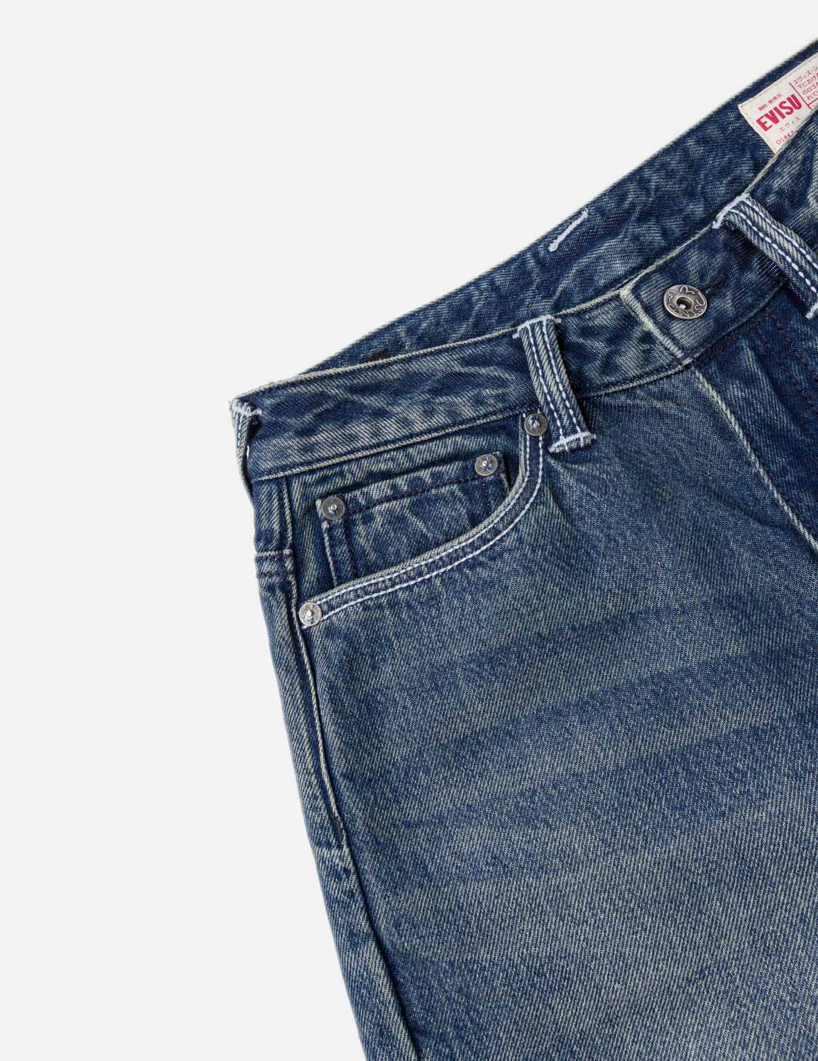 Light Blue Washed Daicock Print Jeans – EVISU