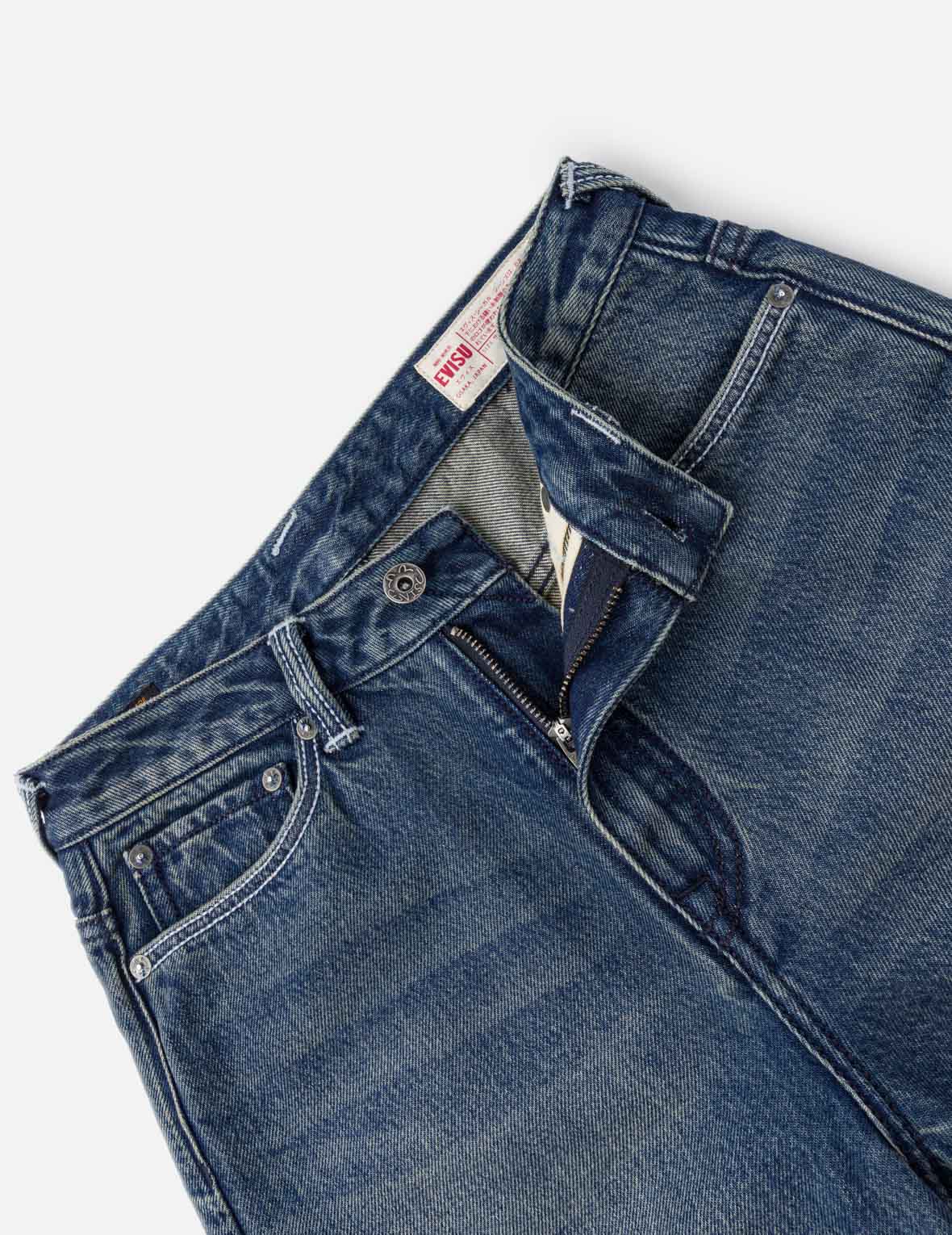 Light Blue Washed Daicock Print Jeans – EVISU