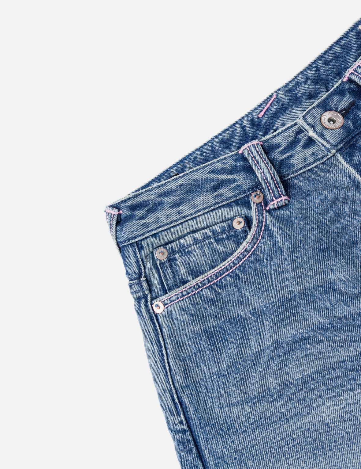 Light Pink Washed Daicock Print Jeans – EVISU