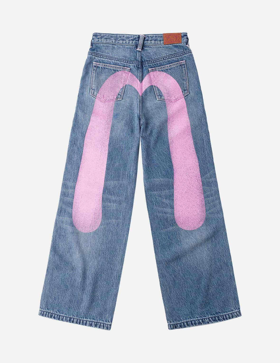 Light Pink Washed Daicock Print Jeans – EVISU