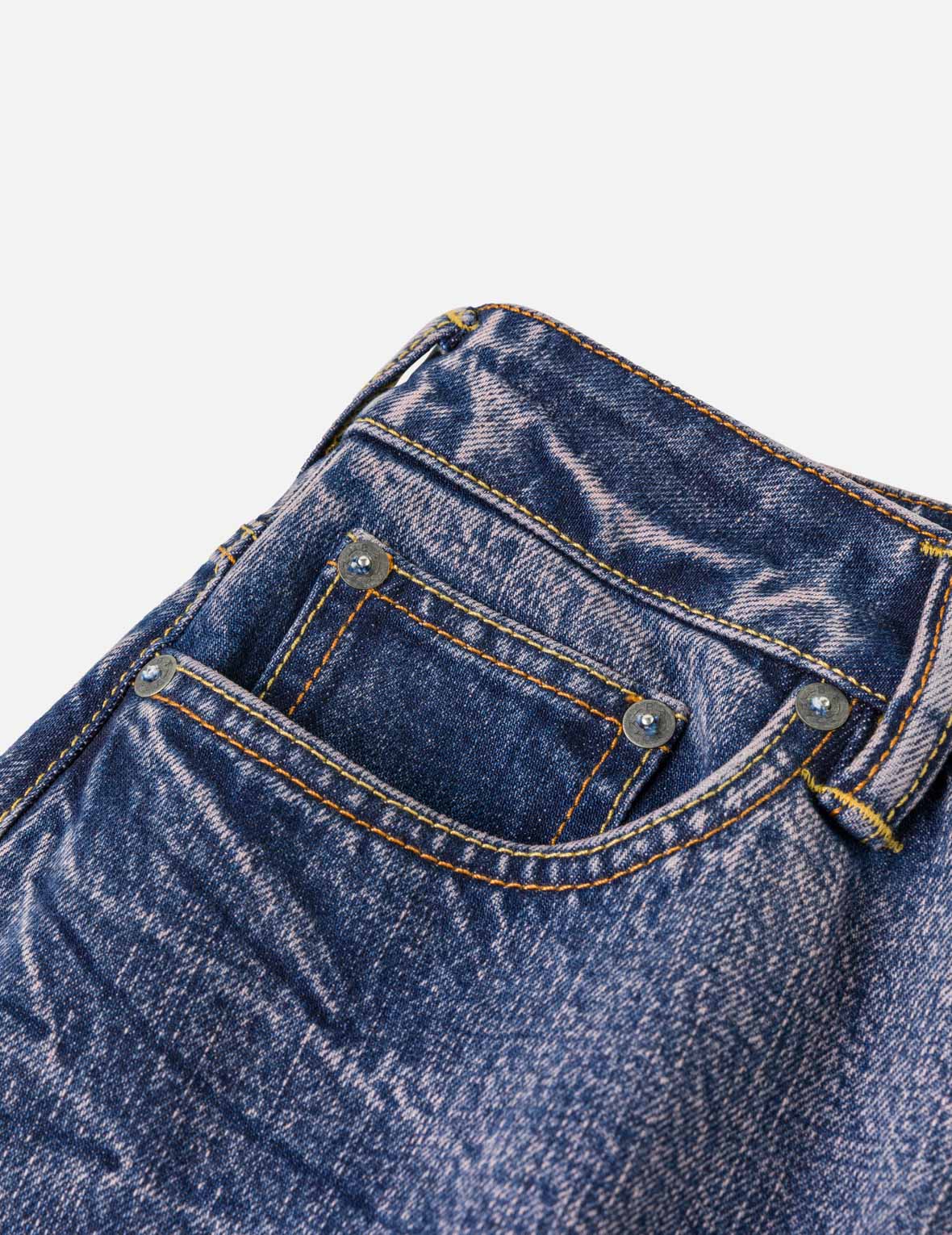 Studded Denim Cargo Skirt