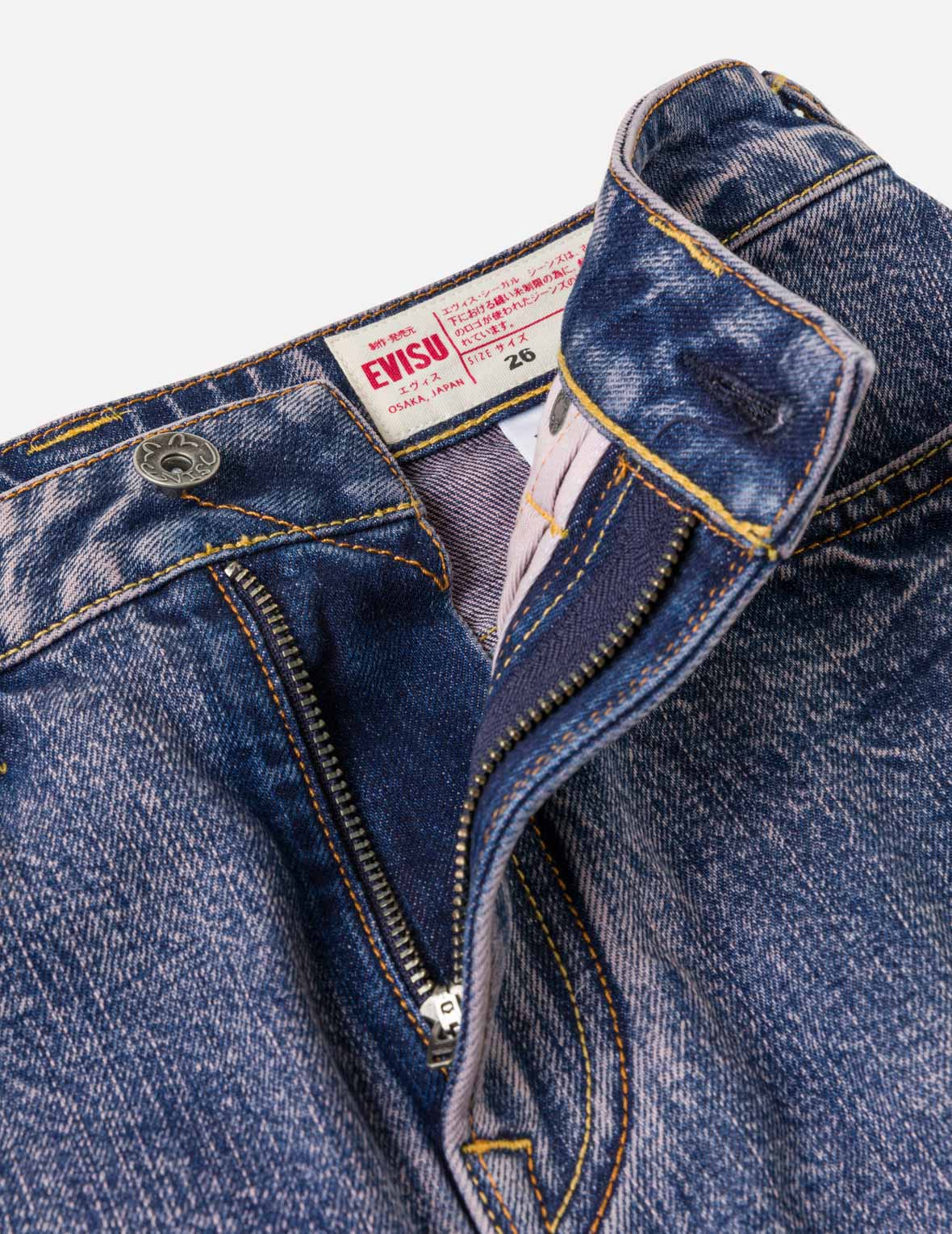 Studded Denim Cargo Skirt