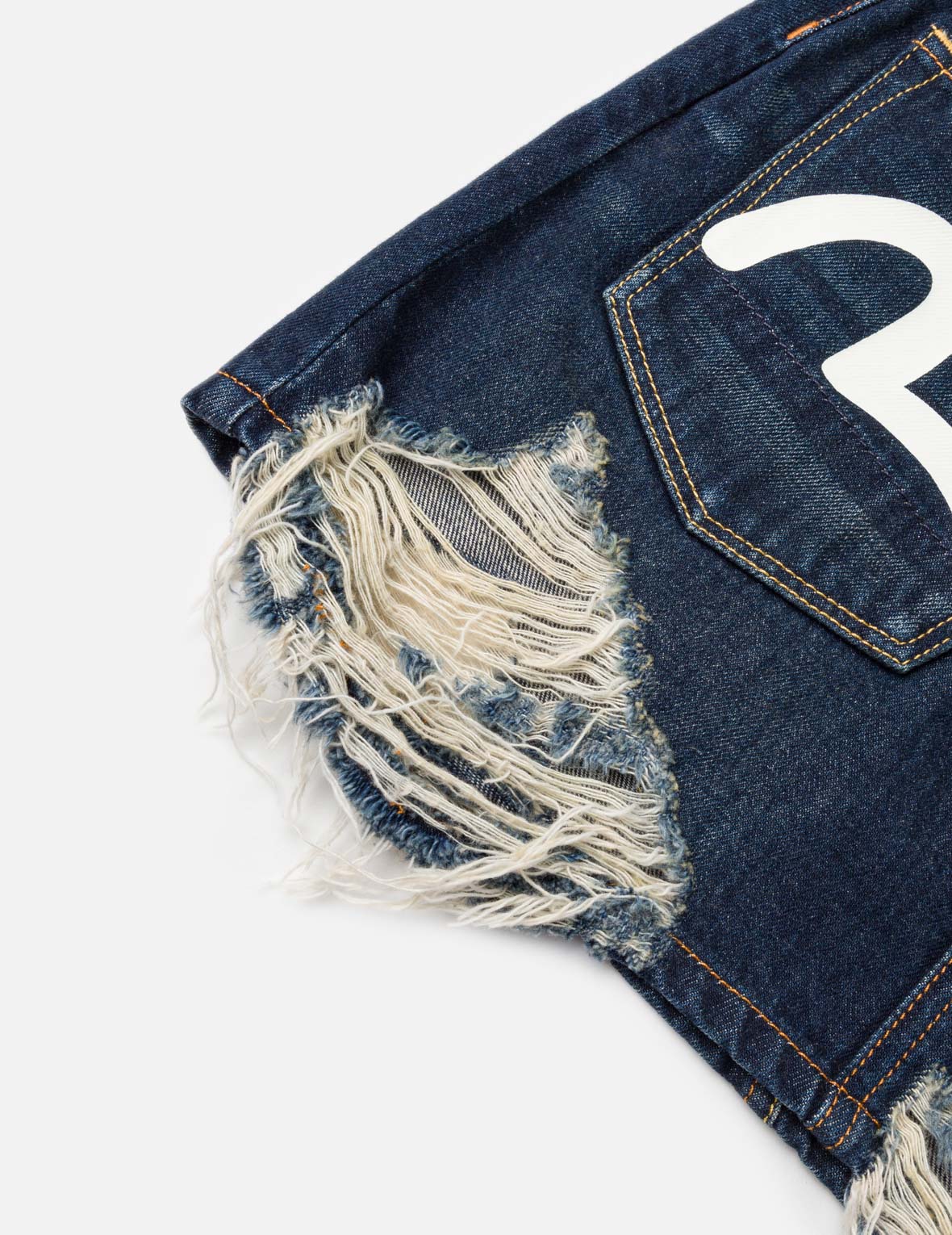 Seagull Print Multi-Pocket Denim Skirt – EVISU