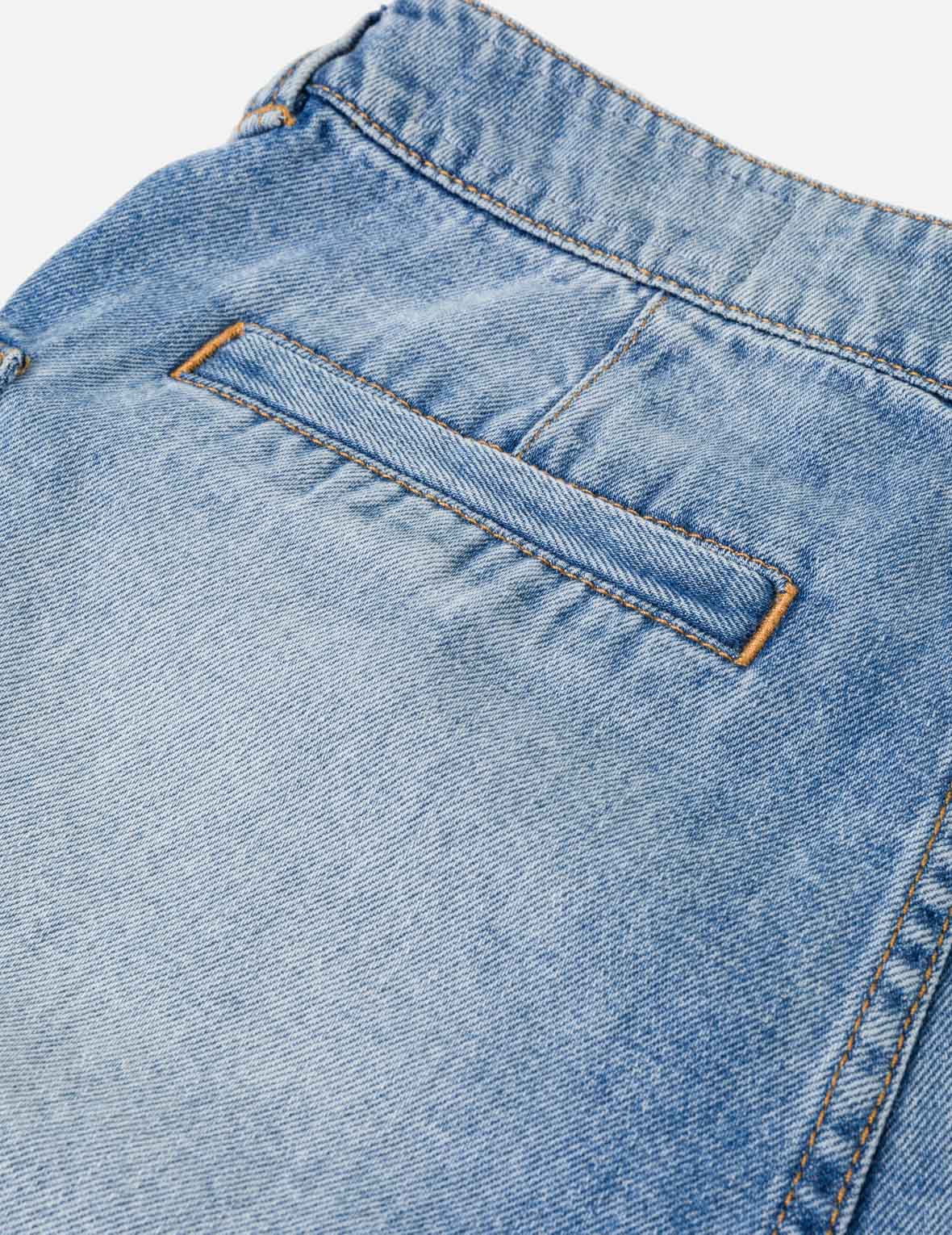Sashiko Seagull with Rhinestones Cargo Denim Skort