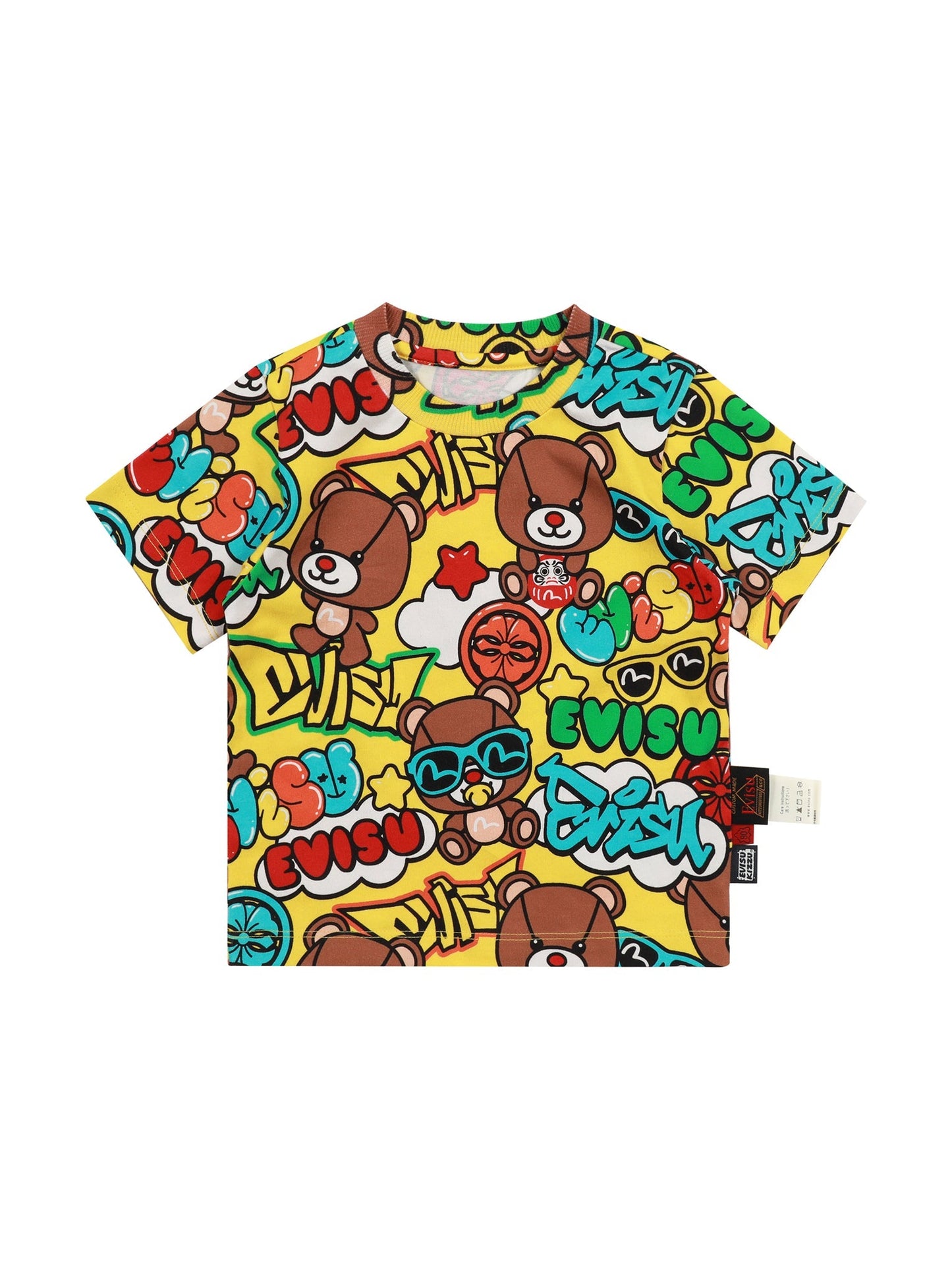 Graffiti Style Multi-Print Regular Fit T-shirt
