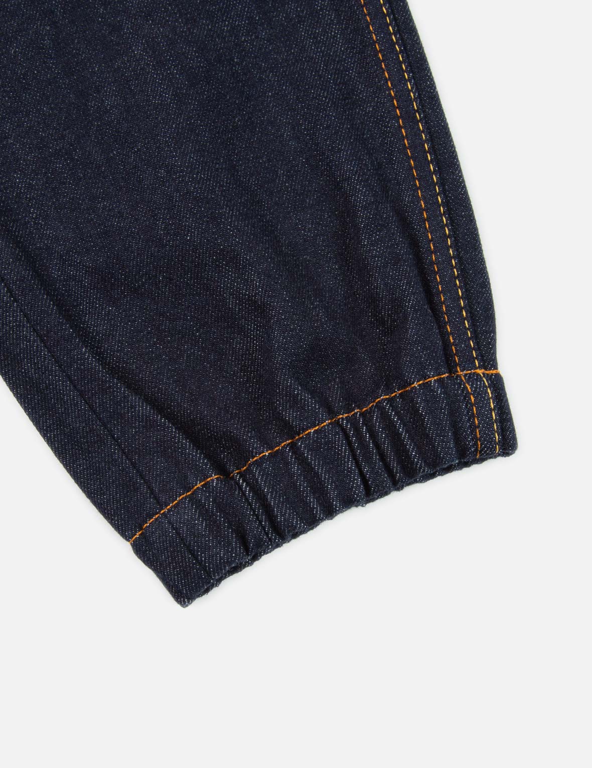 Logo and Kanji Appliqué Denim Jogger Pants