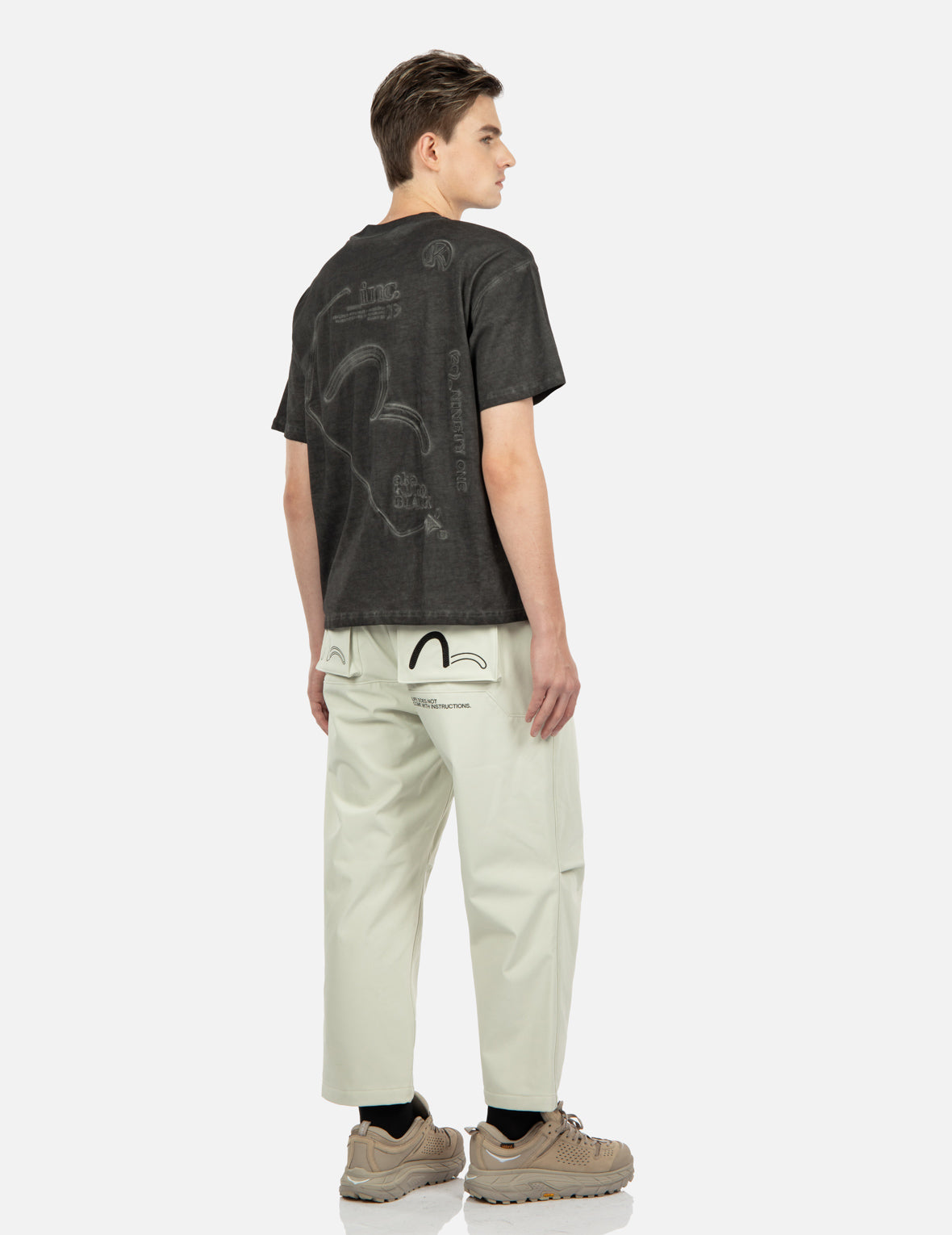 Pocket Patch Seagull Embroidered Pants – EVISU