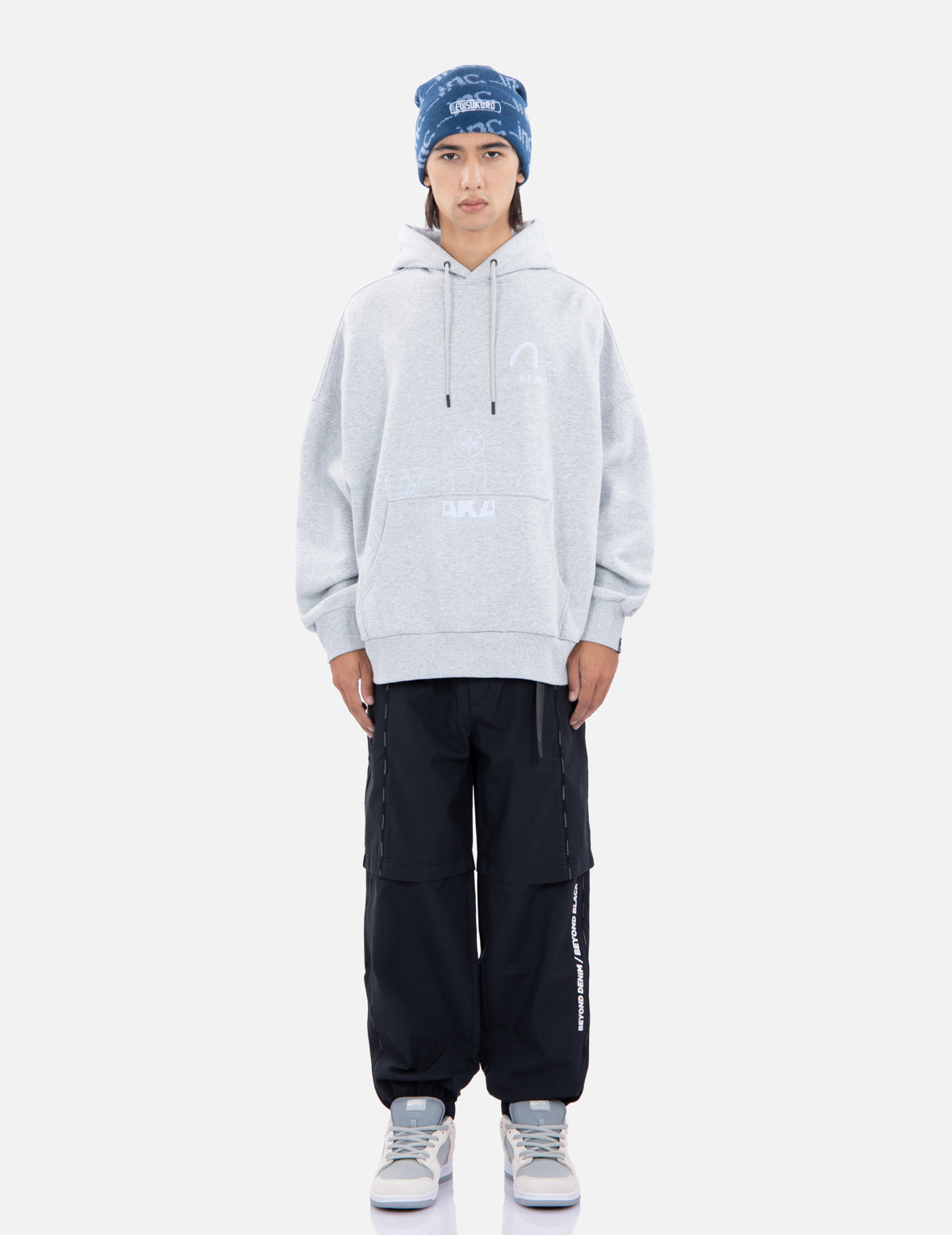 Logo Print Oversized Hoodie