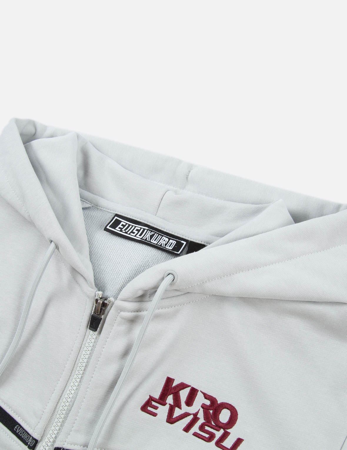 Contrast Taping Reversible Zip  Hoodie