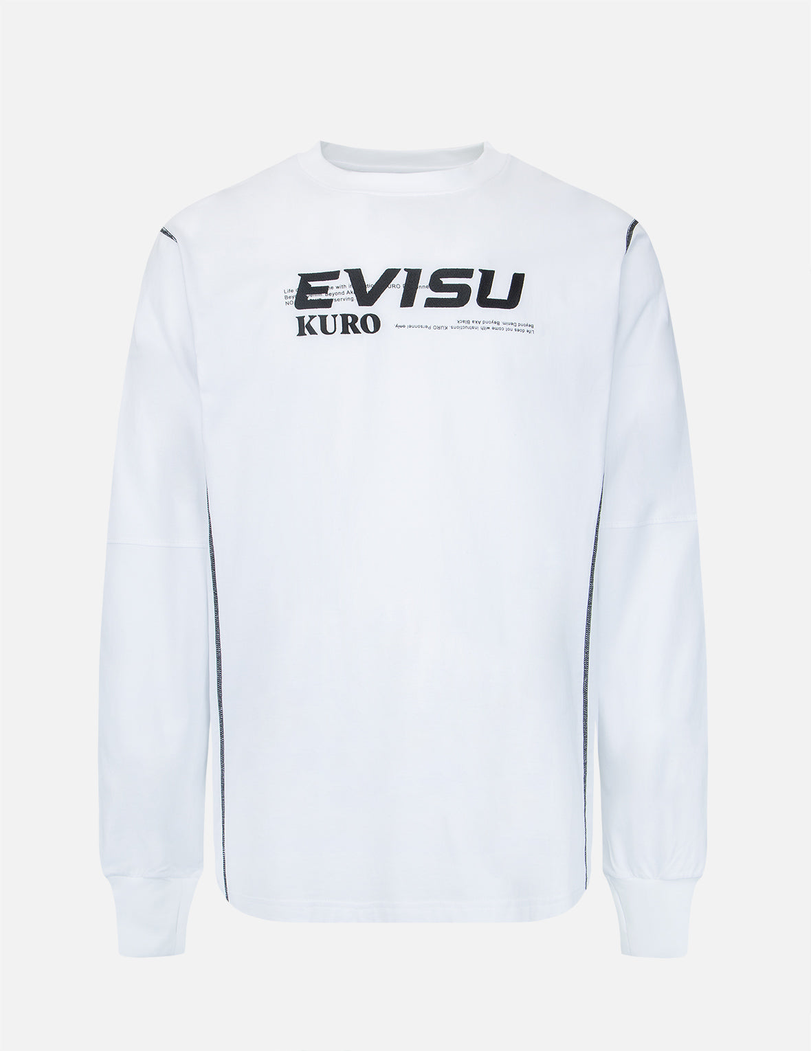 Contrast Stitching Long Sleeve T-shirt