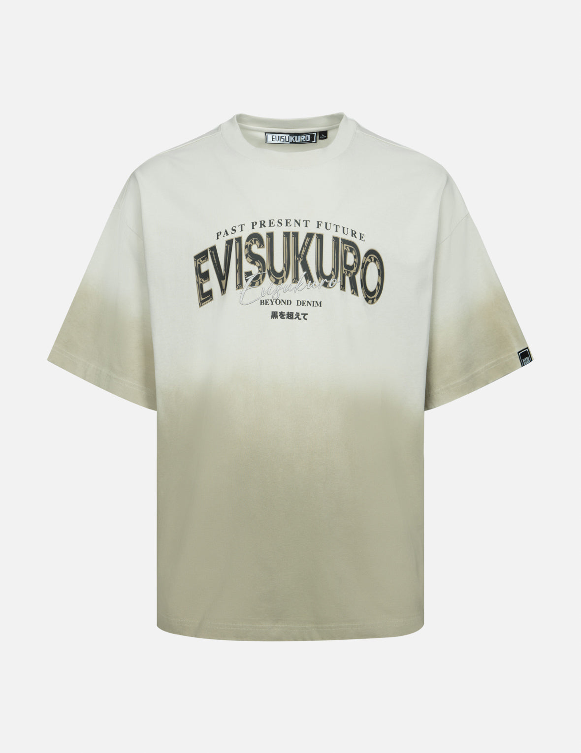 Tie-dye Logo Print and Embroidery Oversized T-shirt