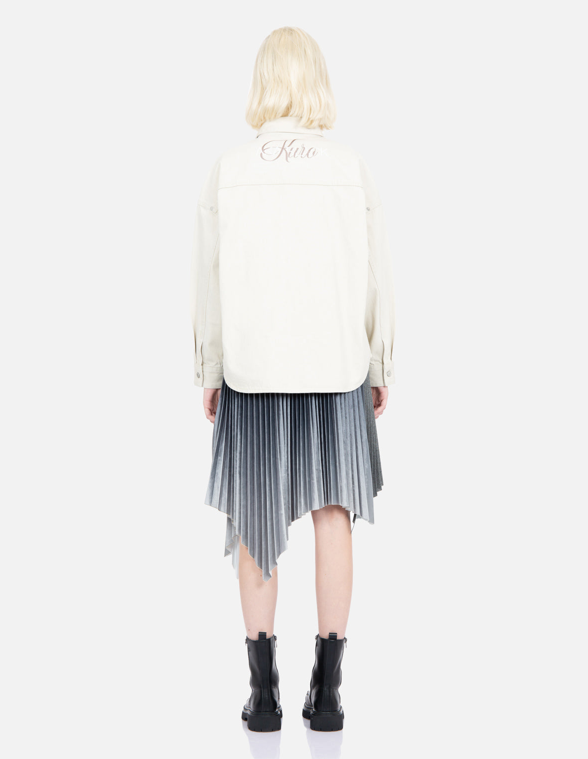 Logo Embroidered Denim Shirt