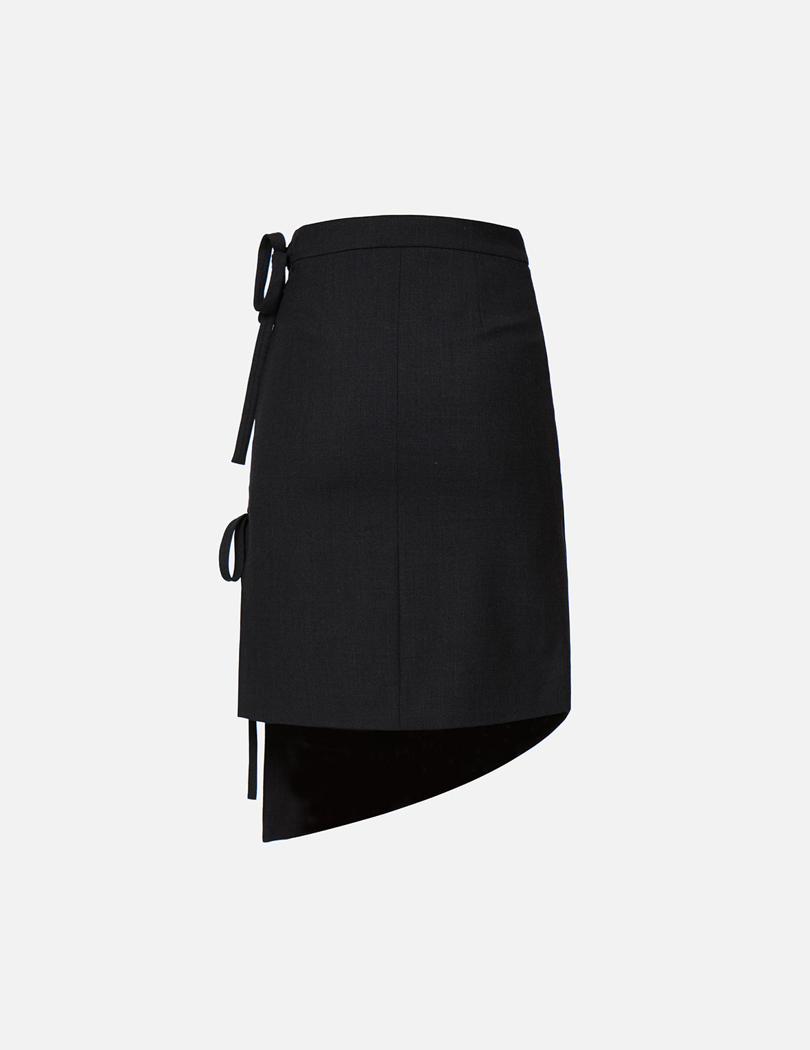 ◆2000Archives◆ CORP MINISKIRT BLACK 2ASKSS2405BK black crêpe jersey Brazil skirt