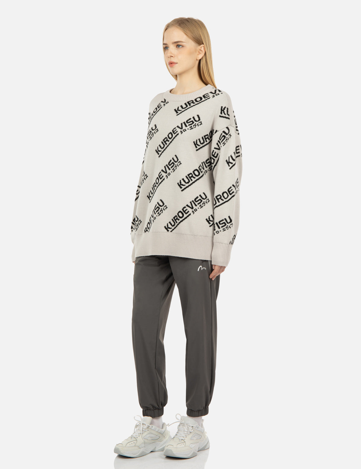 Monogram Intarsia Turtle Neck Sweater – EVISU