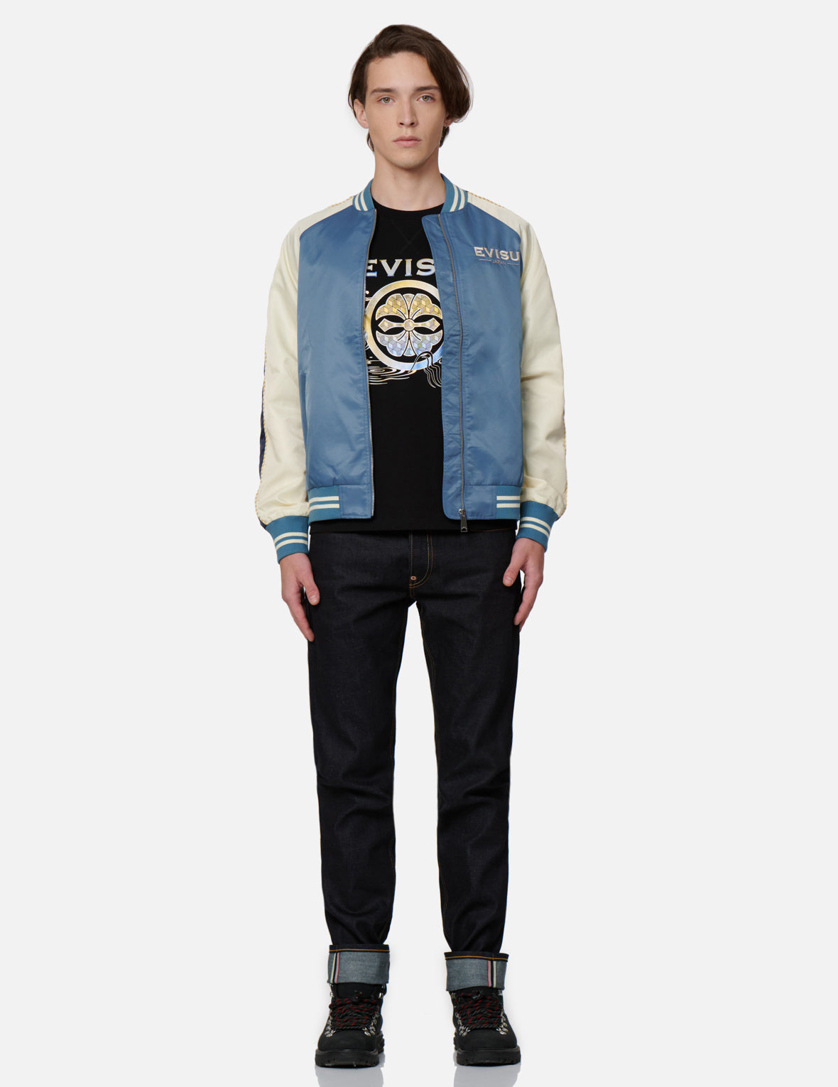 The God of Fortune Riding Waves”Embroidery Souvenir Jacket