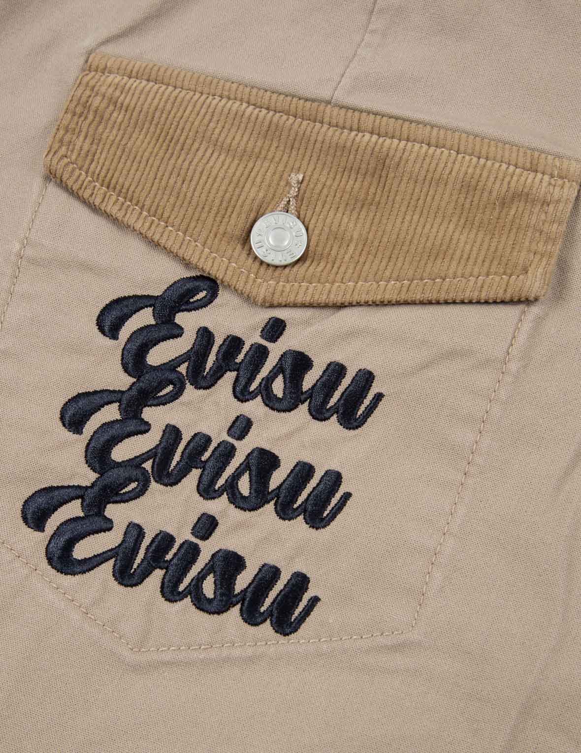 Seagull and Logo Embroidery Cargo Pants – EVISU
