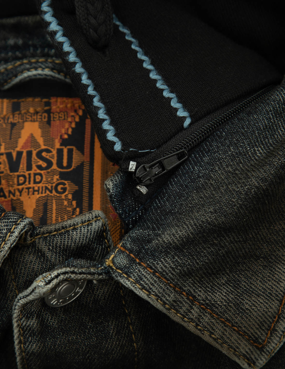 WILLFULLY（ウィルフリー）の「heart rivet & embroidery denim