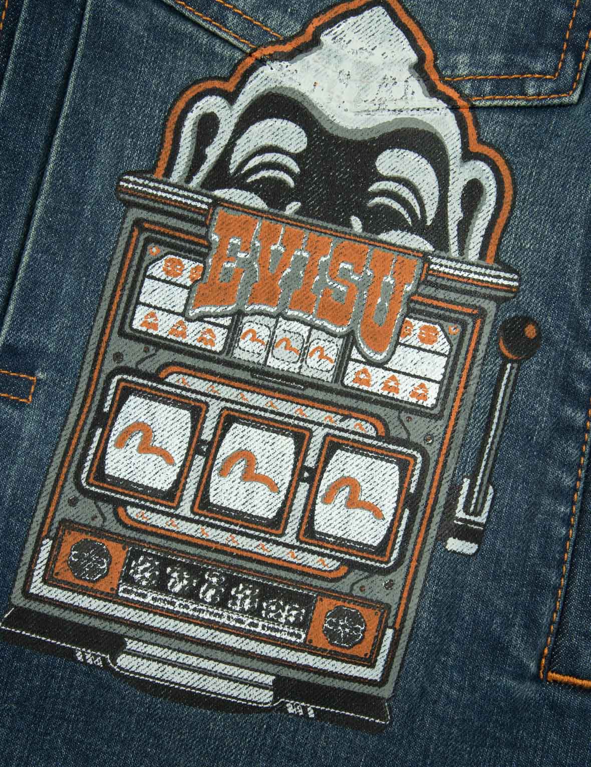 Logo and Godhead Lucky Slot Machine EmbroideriesRelax Fit