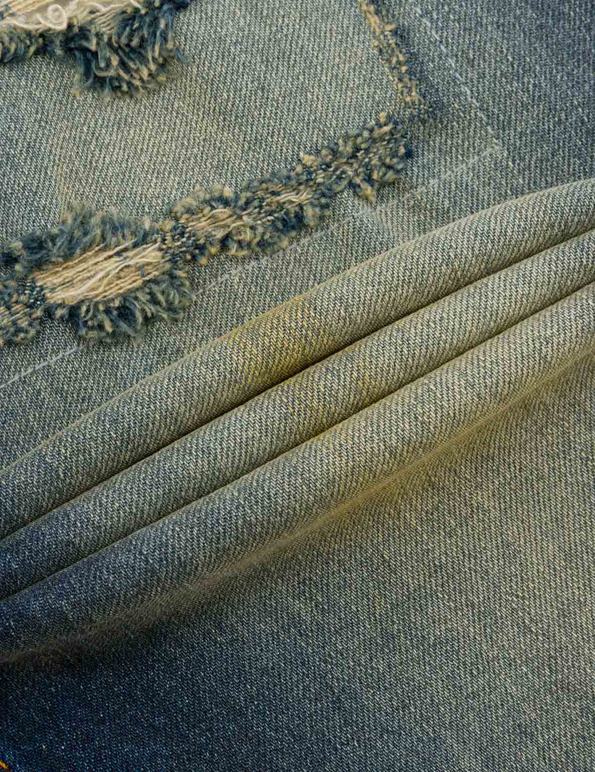 Logo Print and Seagull Embroidery Taper Fit Jeans #2017