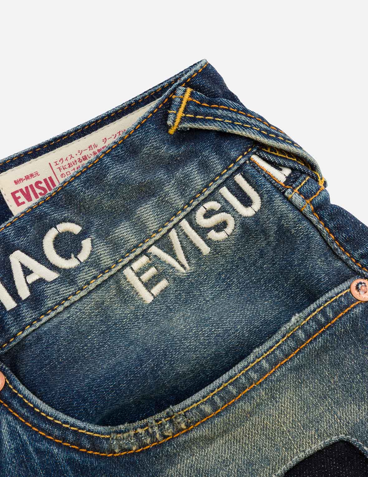 Logo Print and Seagull Embroidery Taper Fit Jeans #2017
