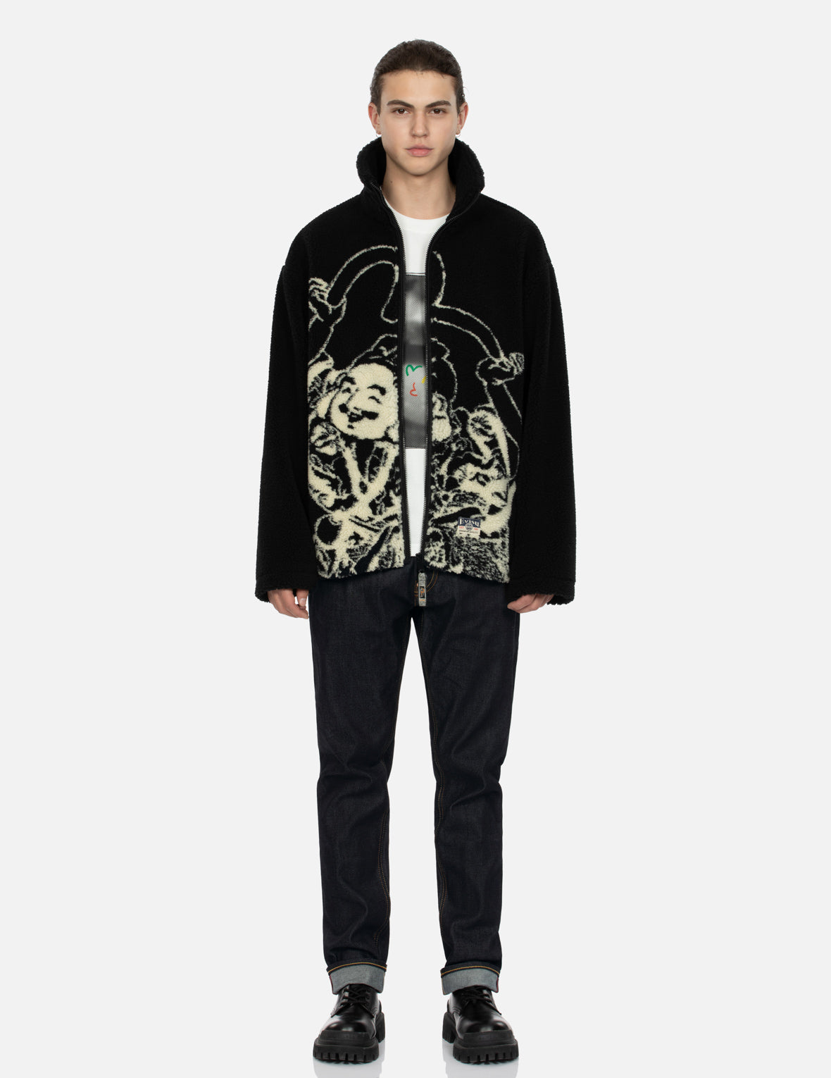 Godhead and Seagull Jacuard Relax Fit Sherpa Jacket
