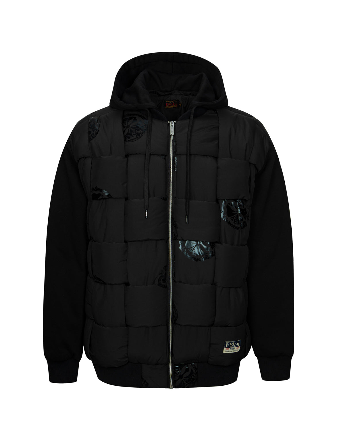 家花印花宽版飞行员夹棉外套