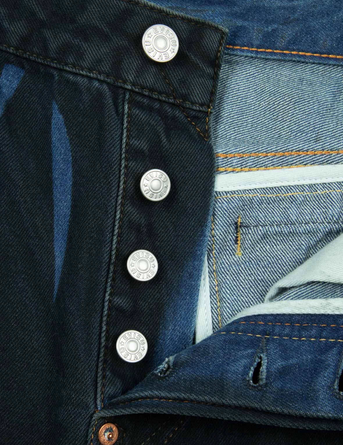 Overdye Daicock Wide-leg Denim Joggers – EVISU