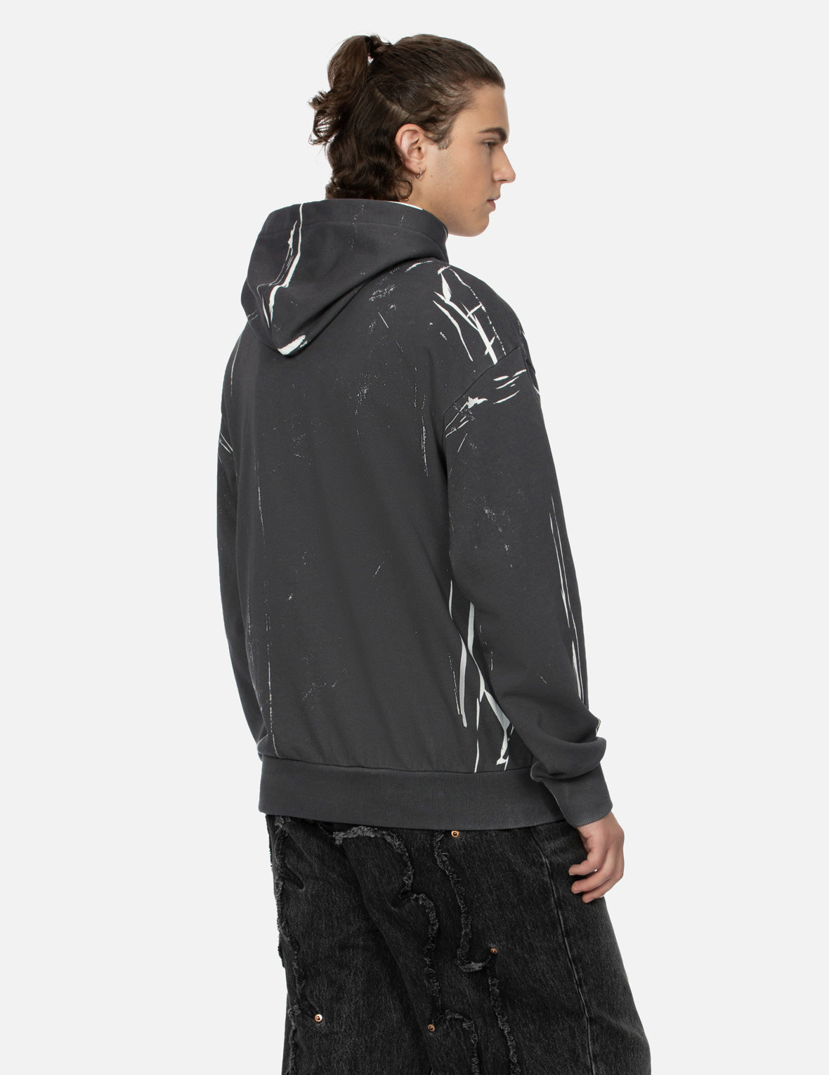 Overdye Seagull and Logo Print Relax Fit Hoodie – EVISU