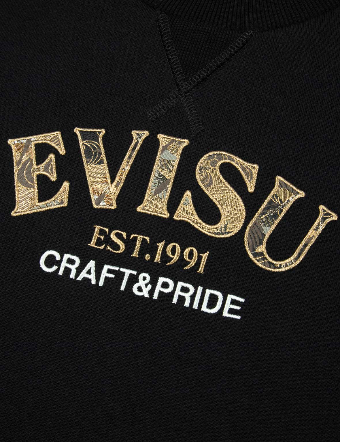 Logo Brocade Appliqué Relax Fit Sweatshirt – EVISU