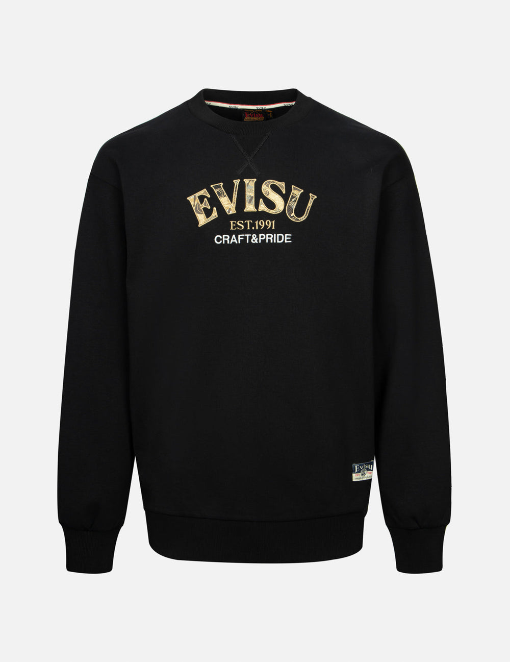 Logo Brocade Appliqué Relax Fit Sweatshirt – EVISU