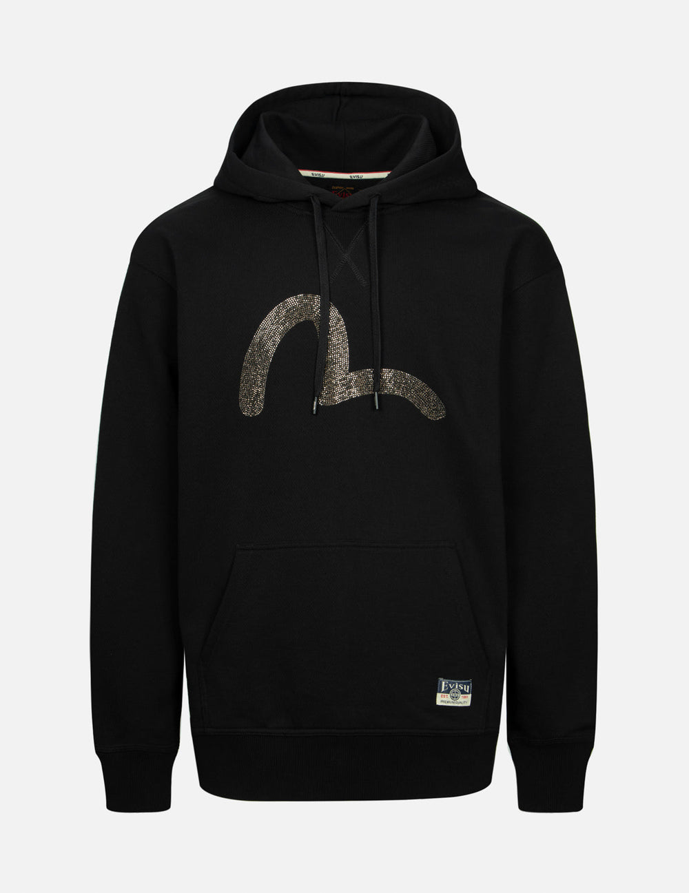 Rhinestone Seagull Relax Fit Hoodie – EVISU