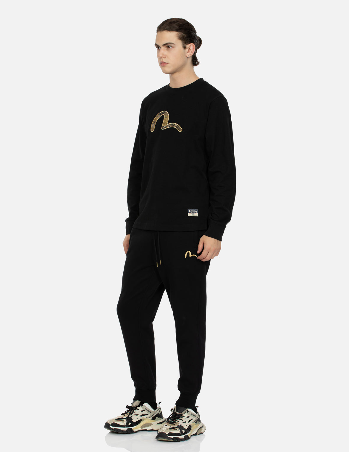 Seagull Brocade Appliqué Regular Fit Long-Sleeve T-shirt – EVISU