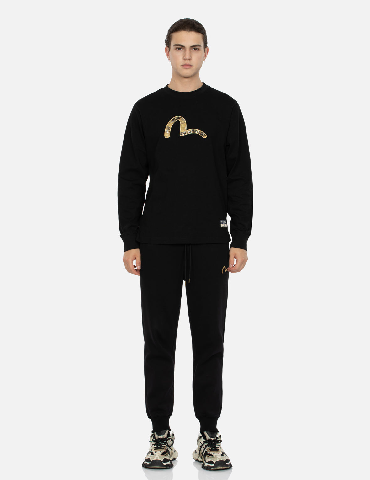 Seagull Brocade Appliqué Regular Fit Long-Sleeve T-shirt – EVISU