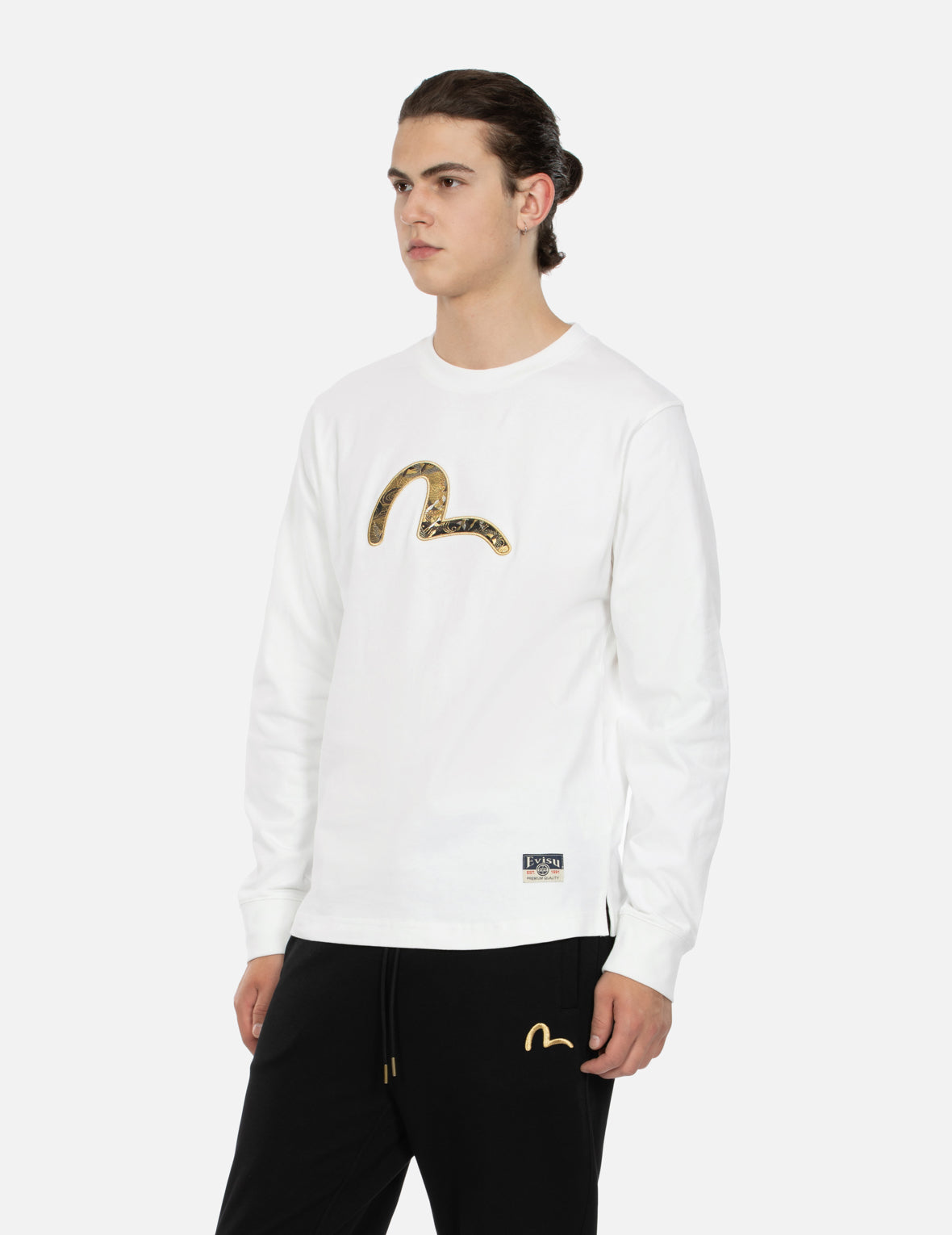 Seagull Brocade Appliqué Regular Fit Long-Sleeve T-shirt – EVISU