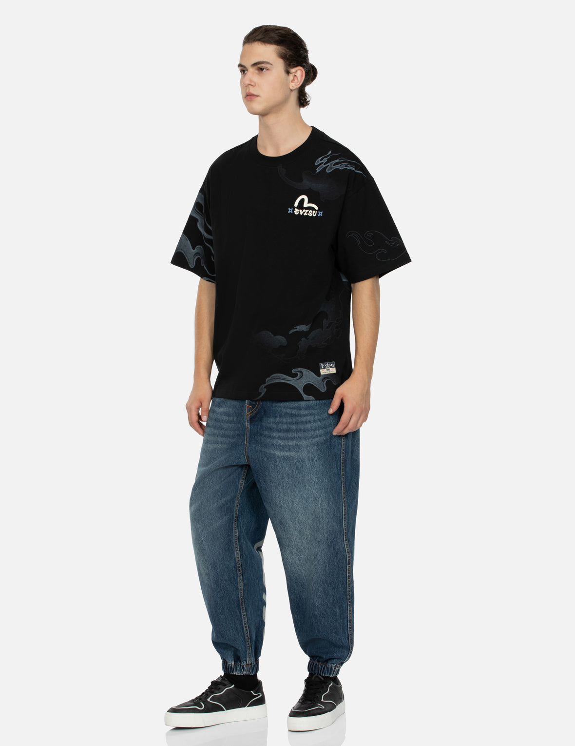Godhead Ninja Print Loose Fit T-shirt – EVISU