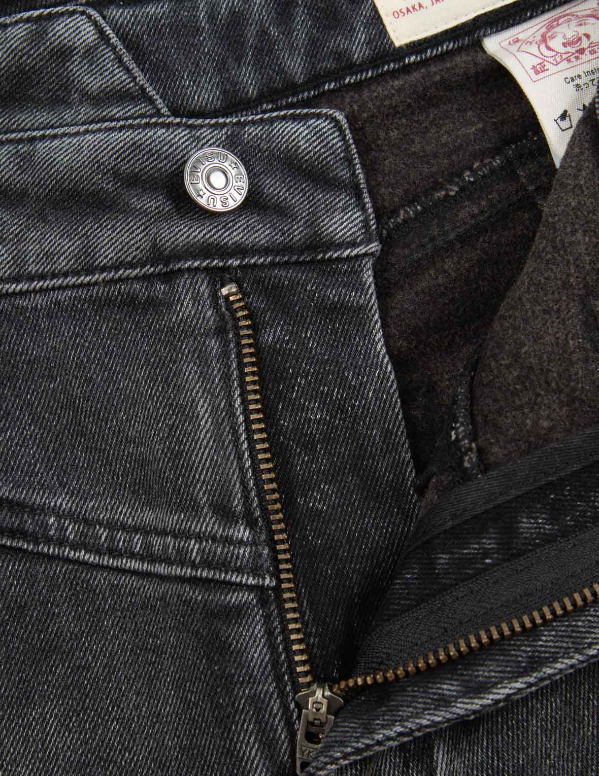 Logo Embroidery Taper Jeans