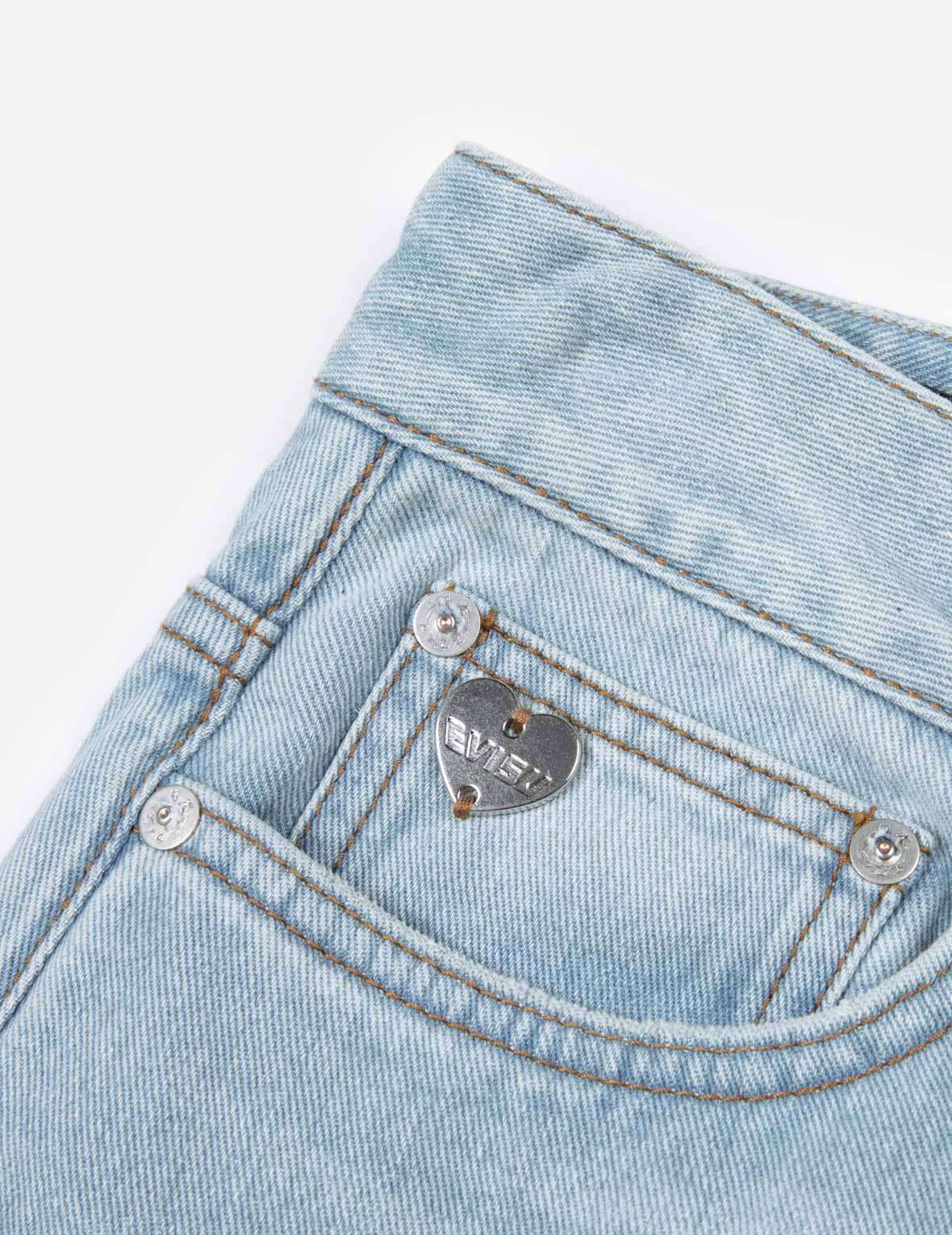 Seagull Embossed Baggy Jeans