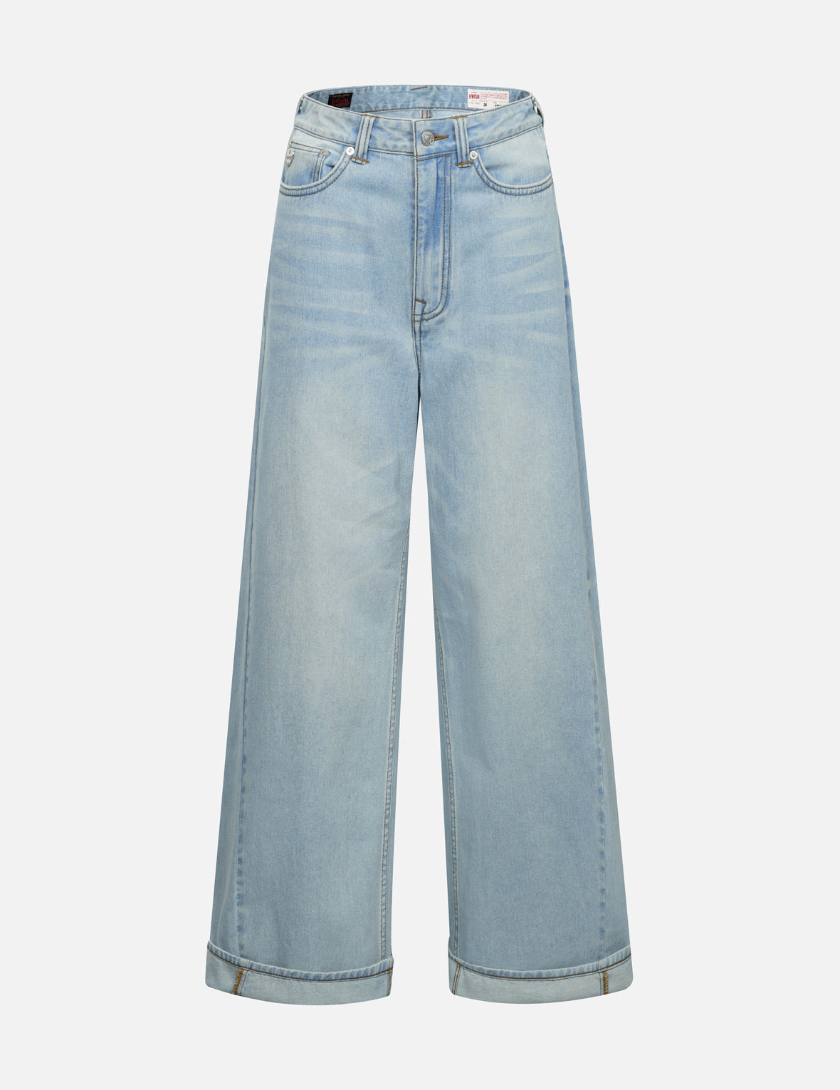 Seagull Embossed Baggy Jeans