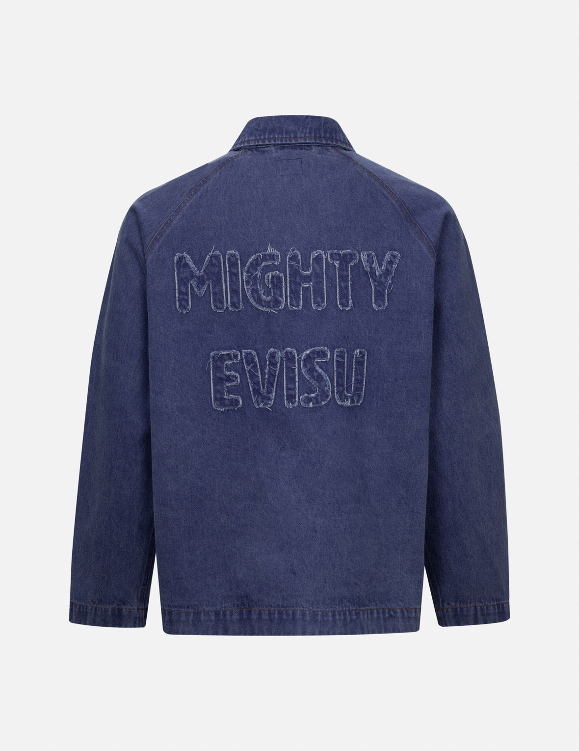 Linen Blue Short Coach Jacket – MEGMIURA
