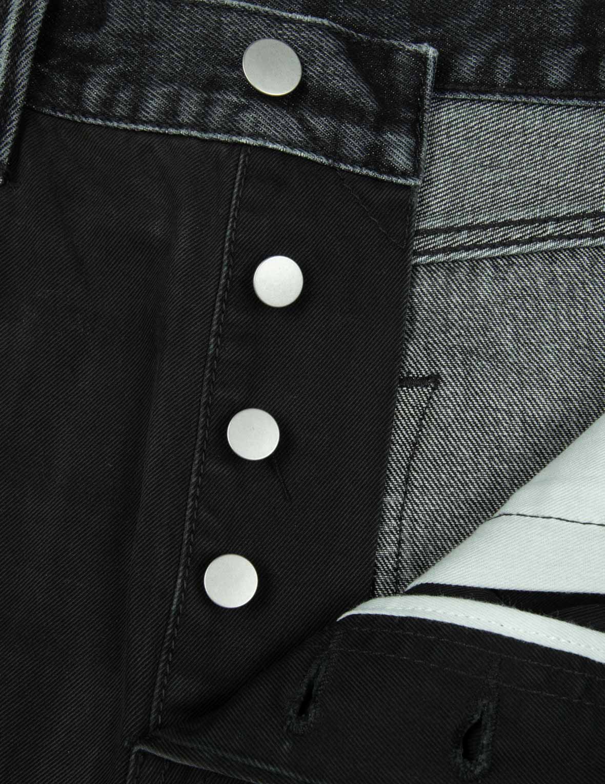 Seagull Appliqué Embroidery Baggy Fit Patchwork Jeans – EVISU