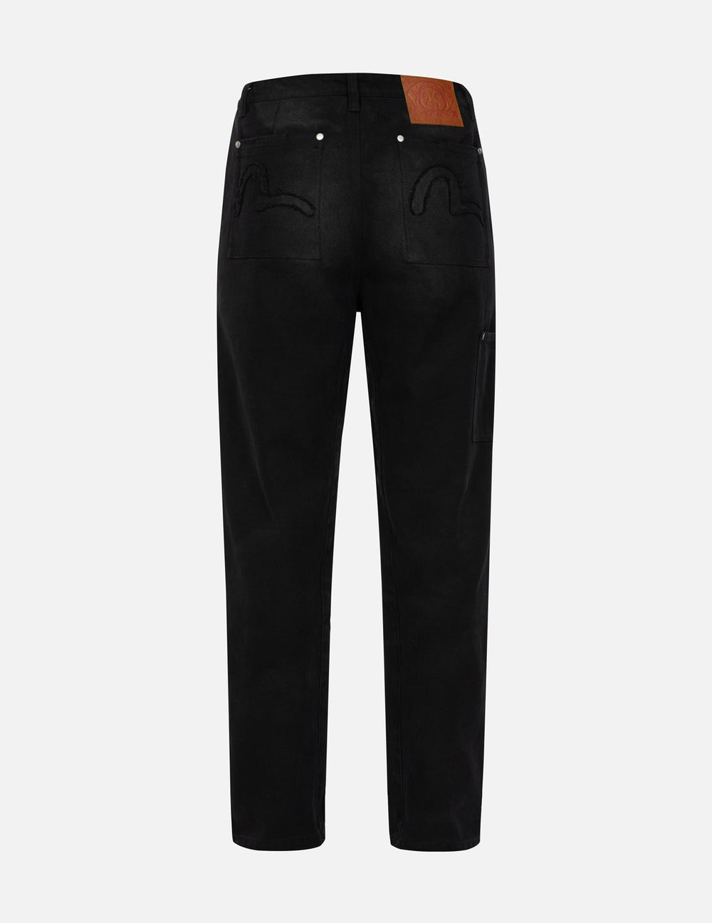 Seagull Appliqué Embroidery Baggy Fit Carpenter pants – EVISU