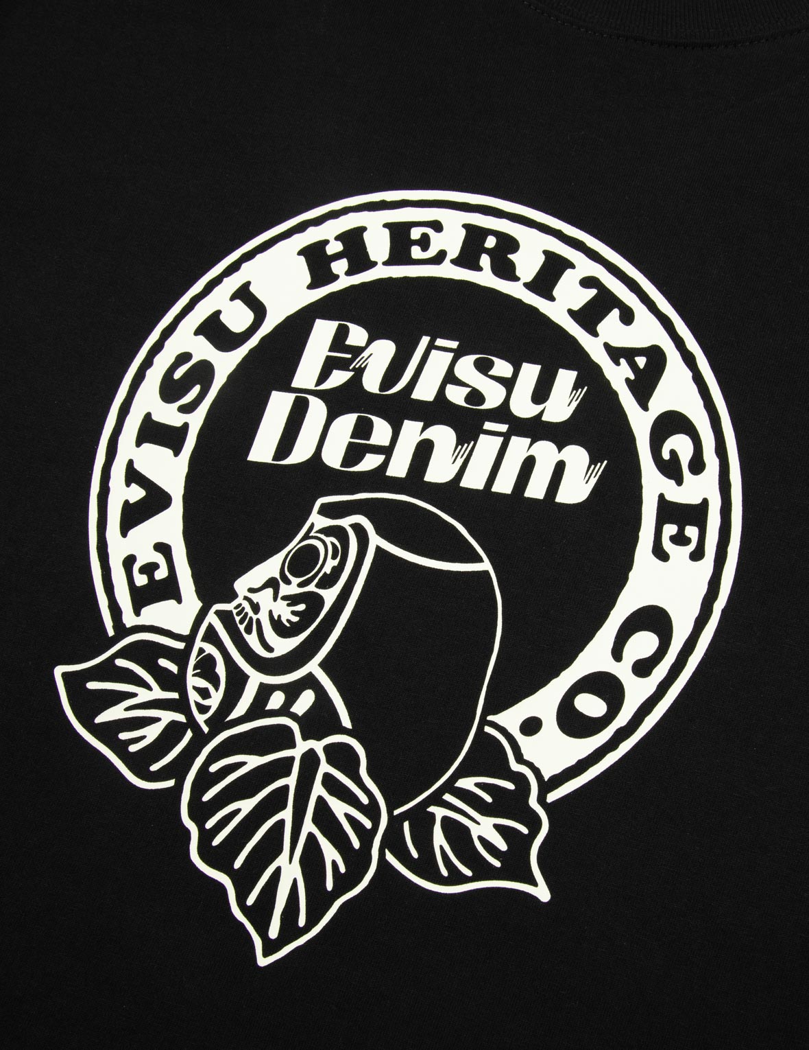 Hanafuda Daruma Print Regular Fit T-shirt