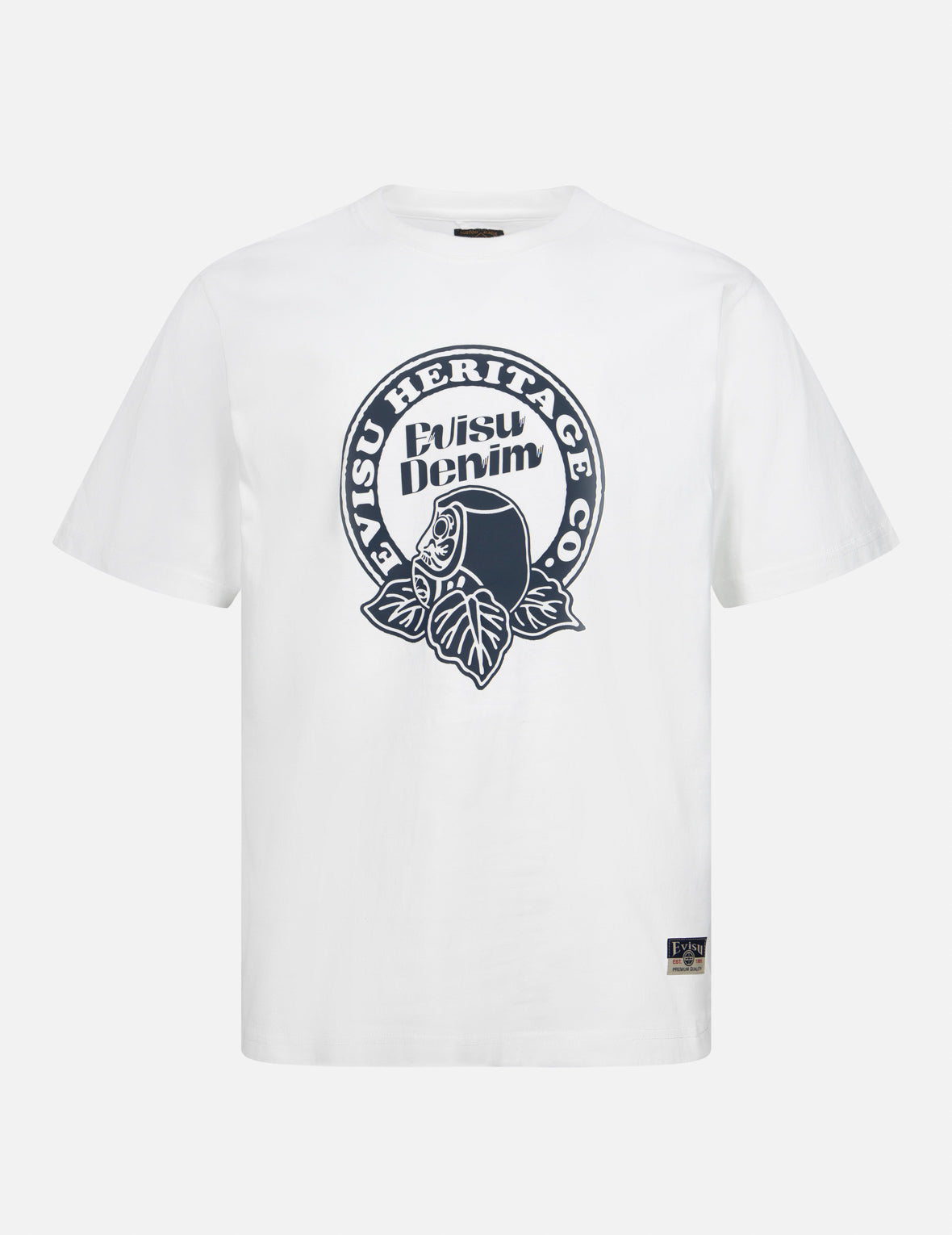Hanafuda Daruma Print Regular Fit T-shirt