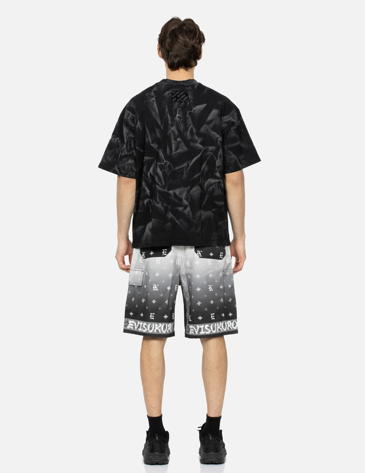 Evisu sale Monogram Foil Print Shorts