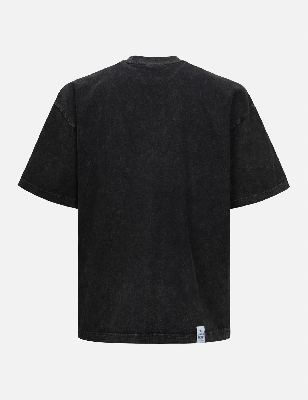 Logo and Slogan Print Oversized Pigment Dye T-Shirt